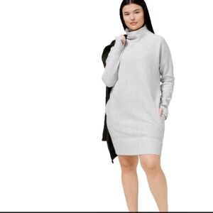 Lululemon Call for Cozy Dress in Heathered Core Ultra Light Grey size 6